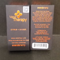 Anandahemp Vapor Therapy Broad Spectrum Vape 150mg Cannabinoids THC Free 1/2 Gram Cartridge CITRUS + GINGER