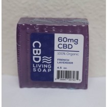 CBD Living Bath Soap 60mg CBD ( French Lavender)
