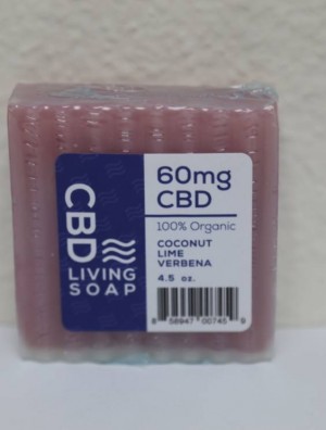 CBD Living Bath Soap 60mg CBD ( Coconut Lime)